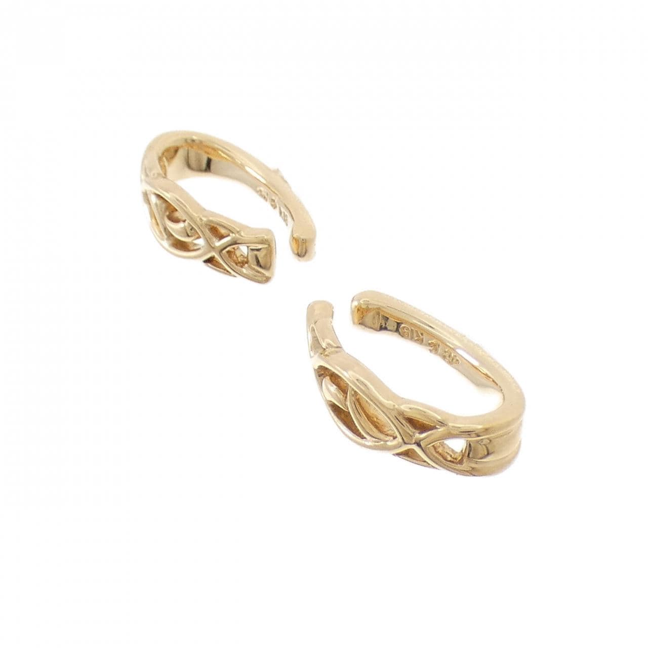 4゜C K18YG イヤーカフ