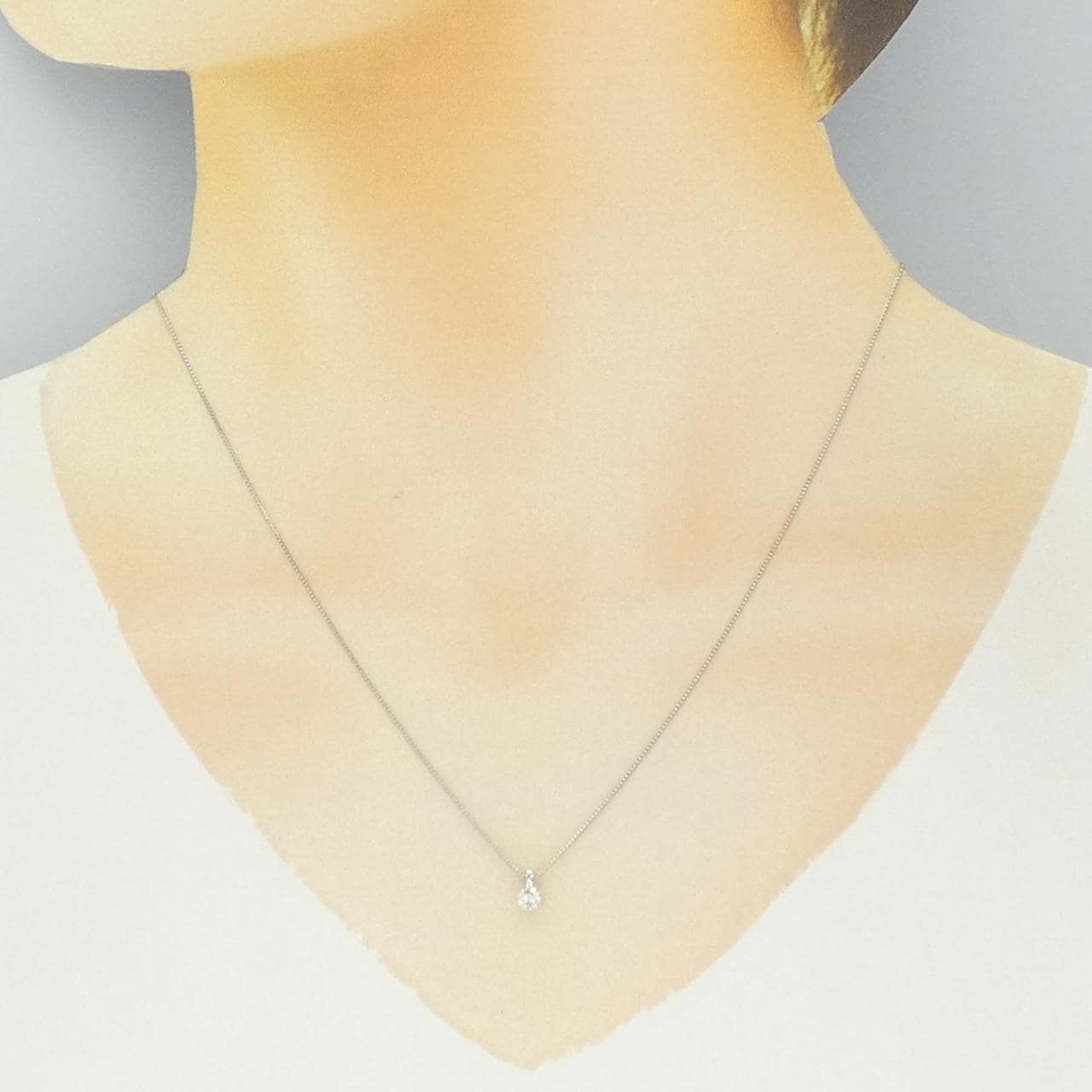 PT/PT850 ダイヤモンド ネックレス 0.18CT