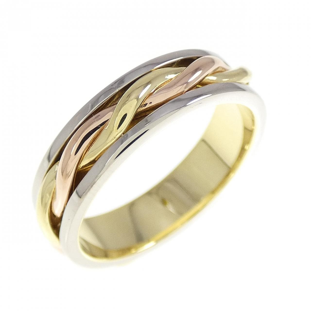 18K three color ring