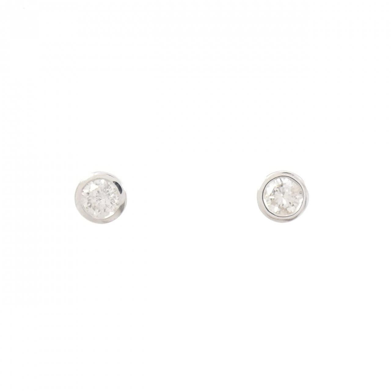 PT900 ダイヤモンド ピアス 0.30CT