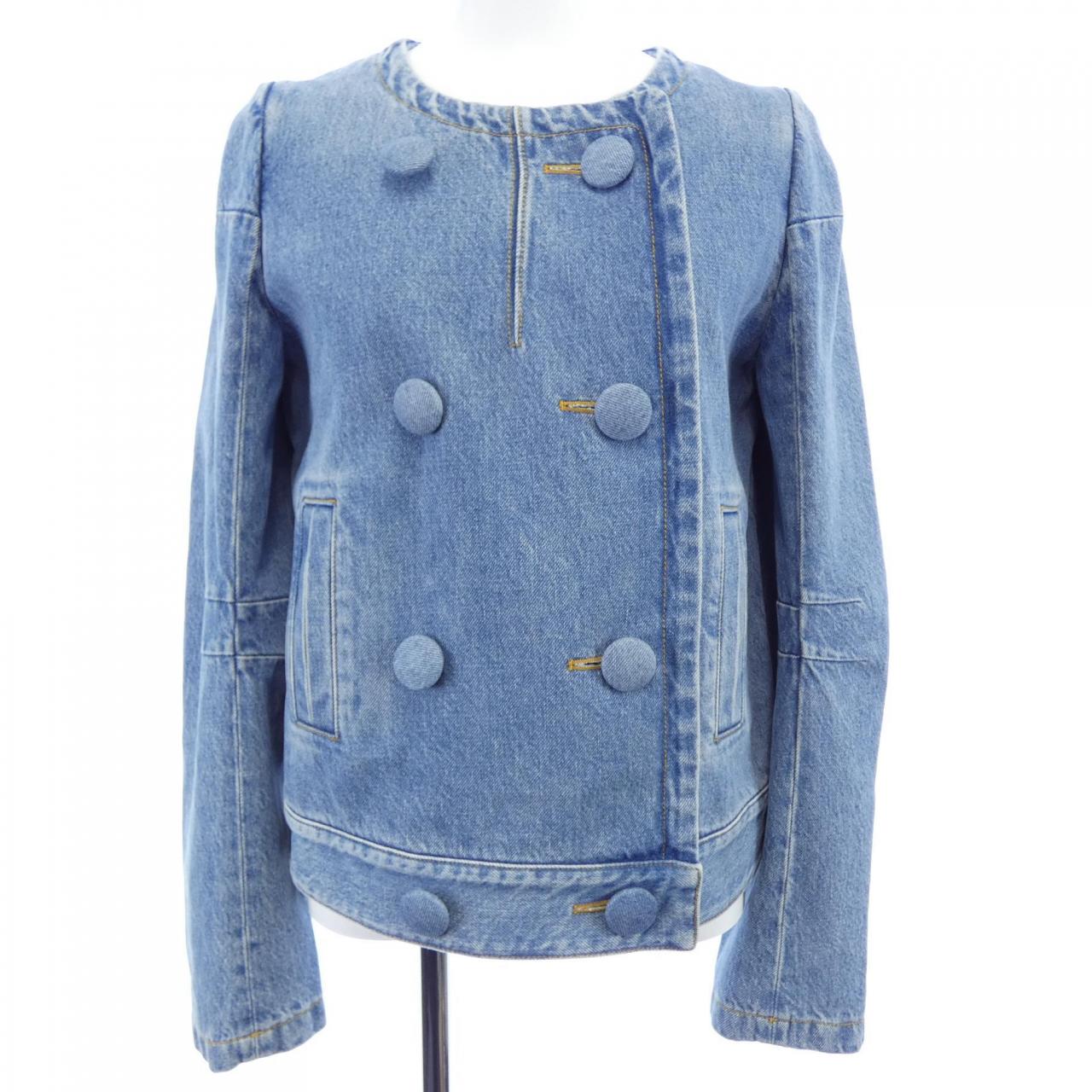 ルイヴィトン LOUIS VUITTON ダブルブレステッド FQVE60EFY デニムジャケット