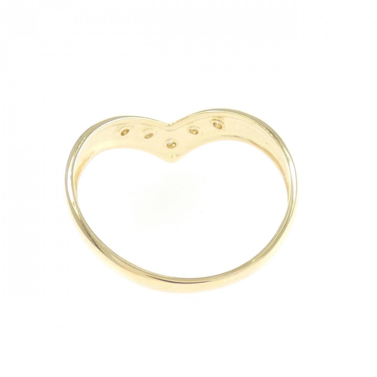 K18YG ダイヤモンド リング 0.03CT