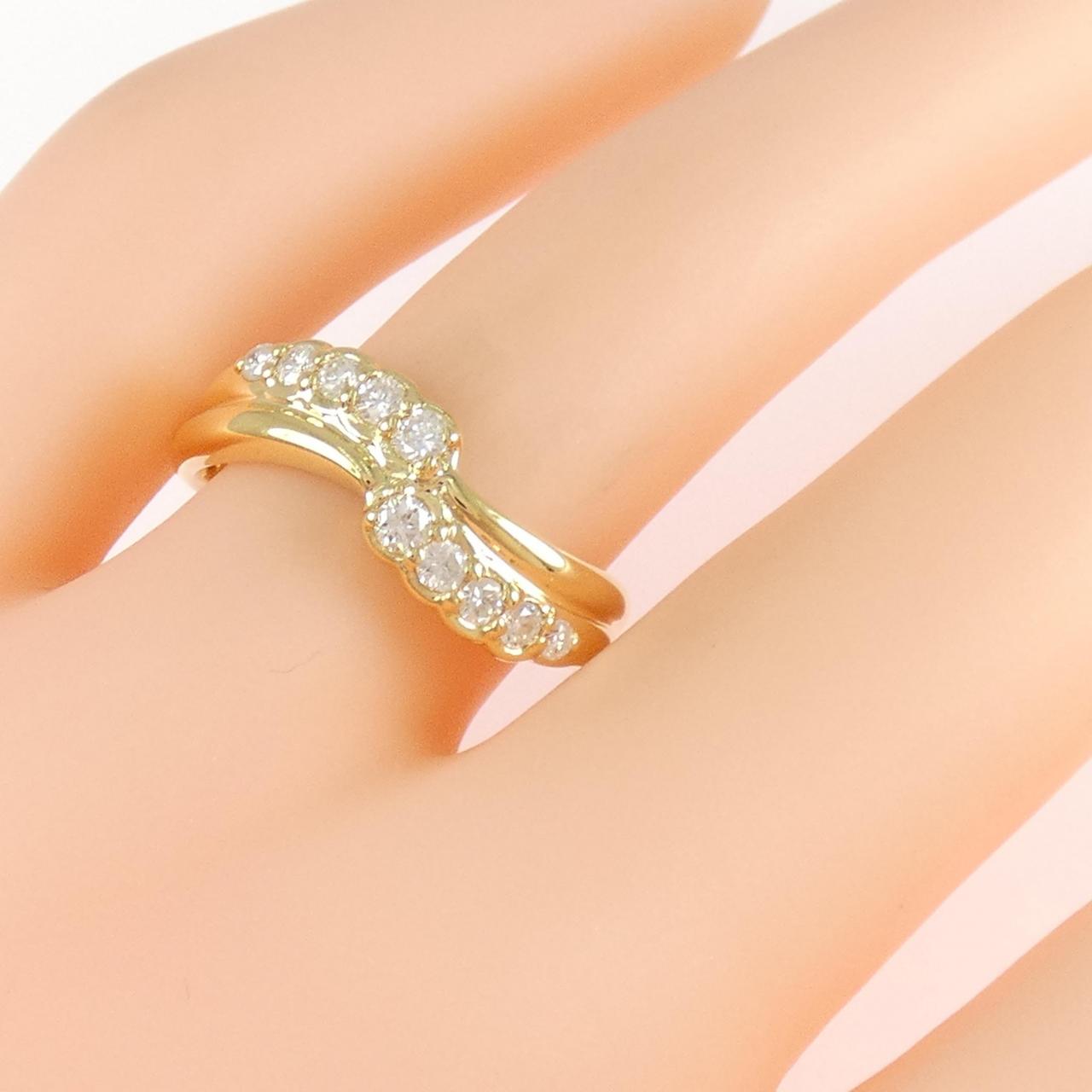 K18YG ダイヤモンド リング 0.30CT