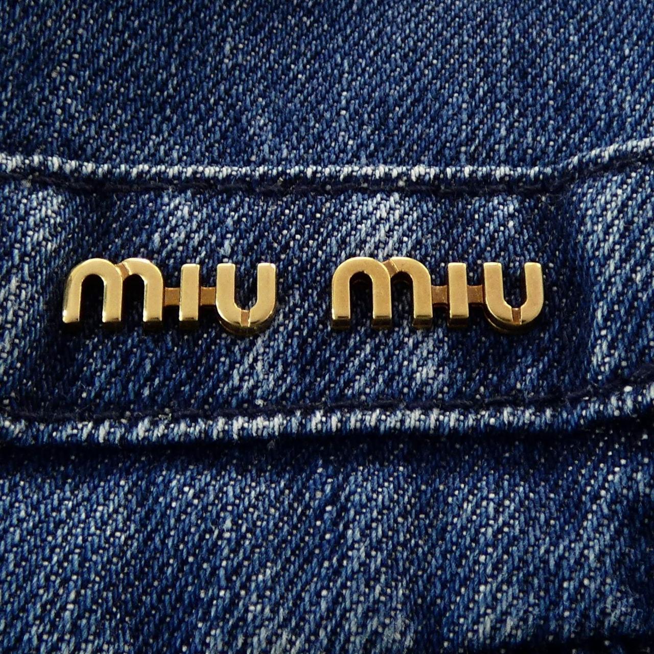 ミュウミュウ MIU MIU GWS015 1AES デニムジャケット