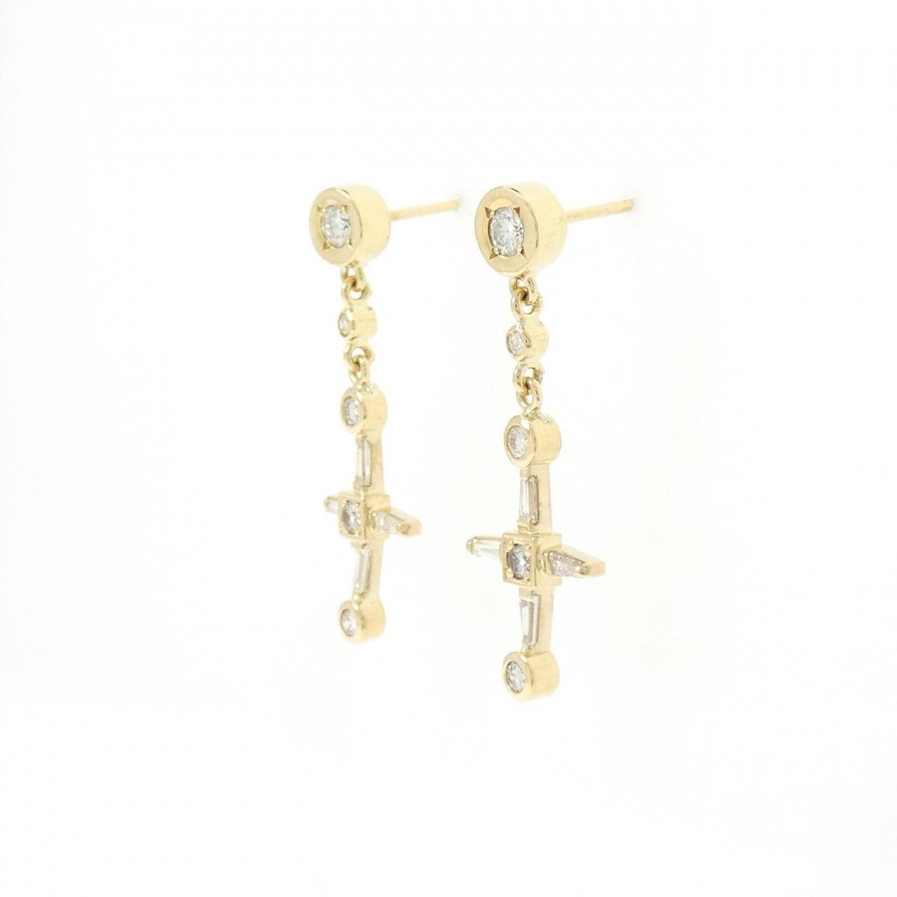 K18YG ダイヤモンド ピアス 0.62CT