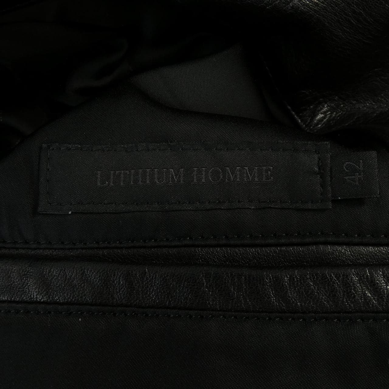 リチウムオム LITHIUM HOMME レザージャケット