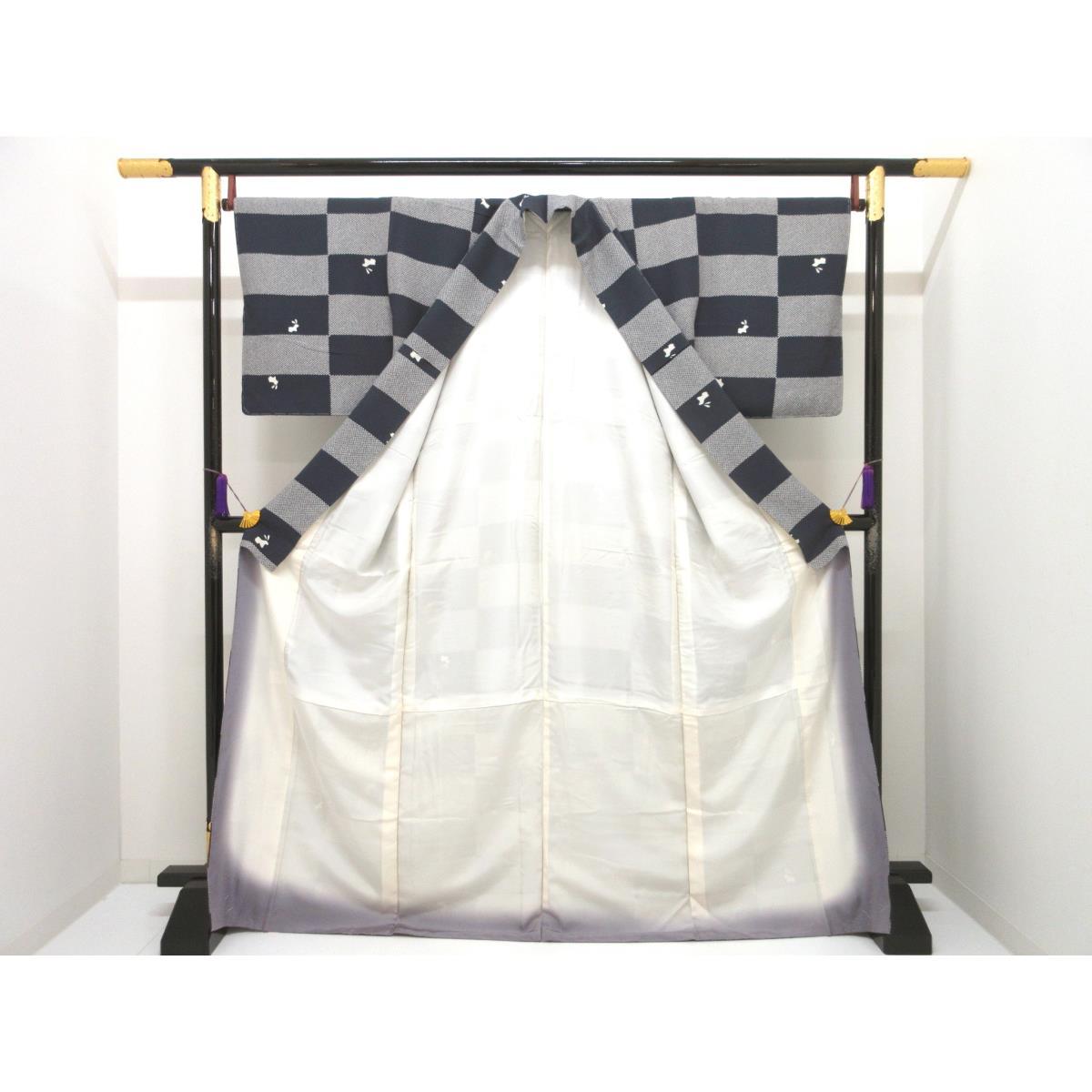 【未使用品】小紋　身幅２Ｌ寸