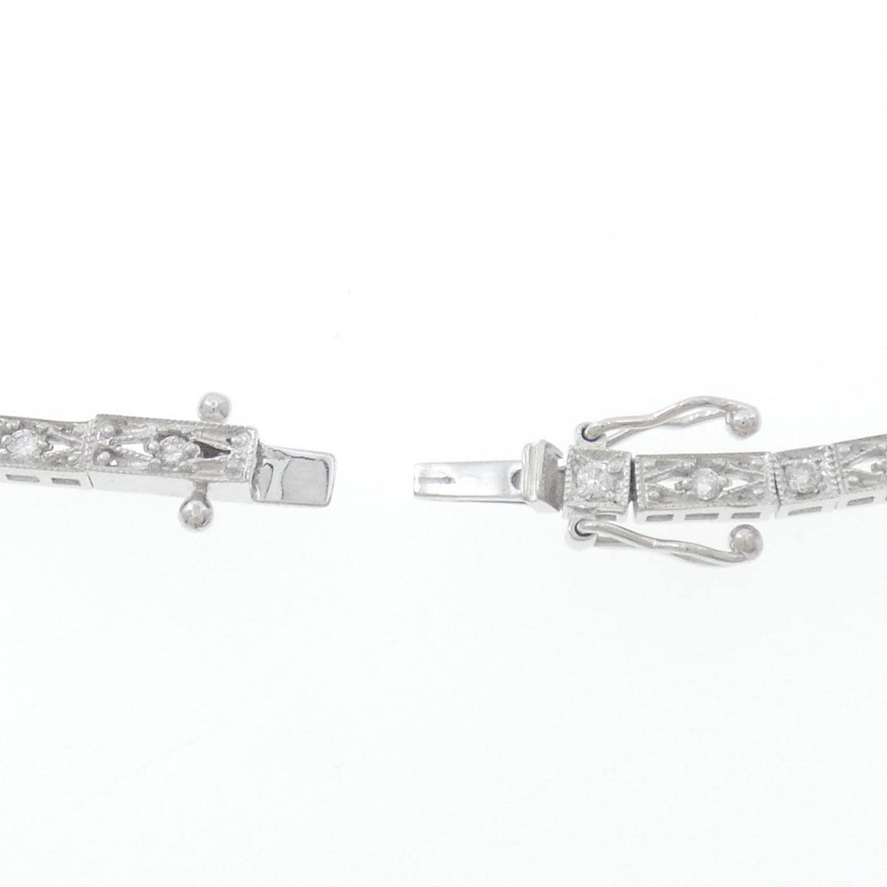 K18WG 黒蝶パール ネックレス