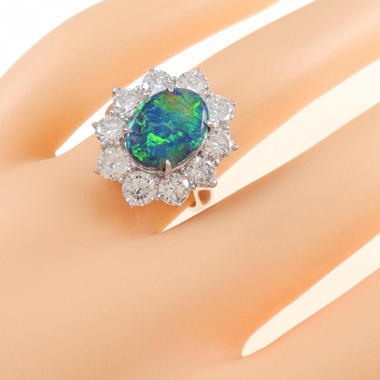 PT ブラックオパール リング 3.10CT