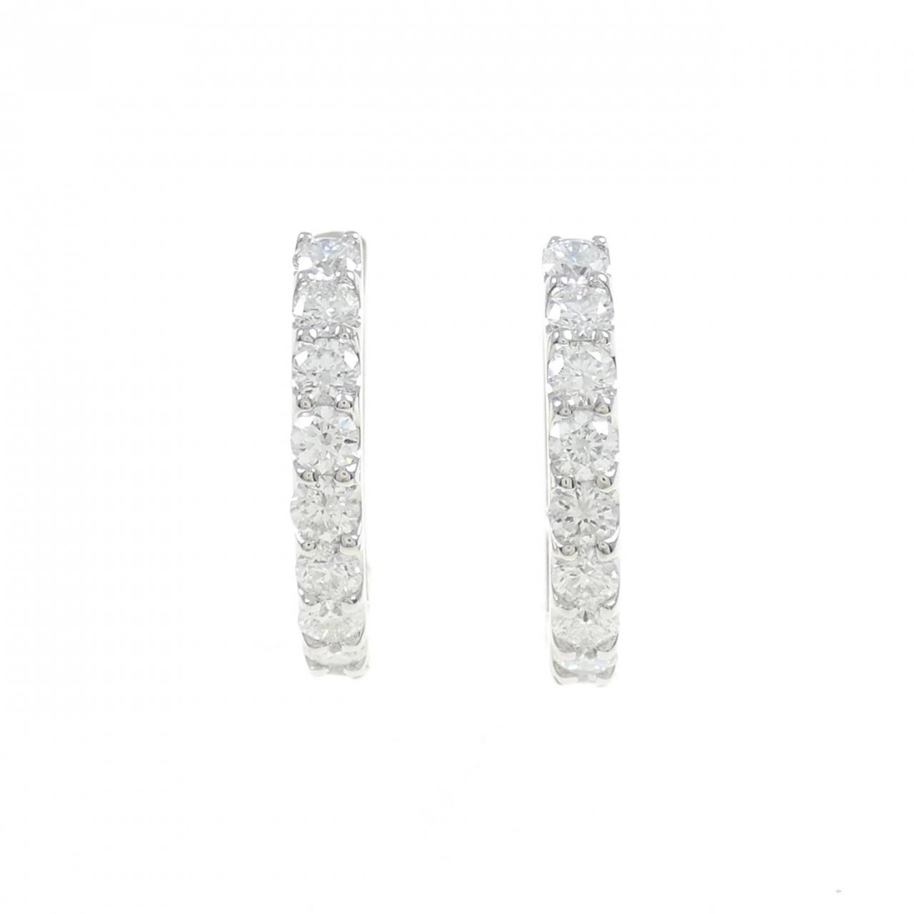 [新品] PT鑽石耳環 1.000CT