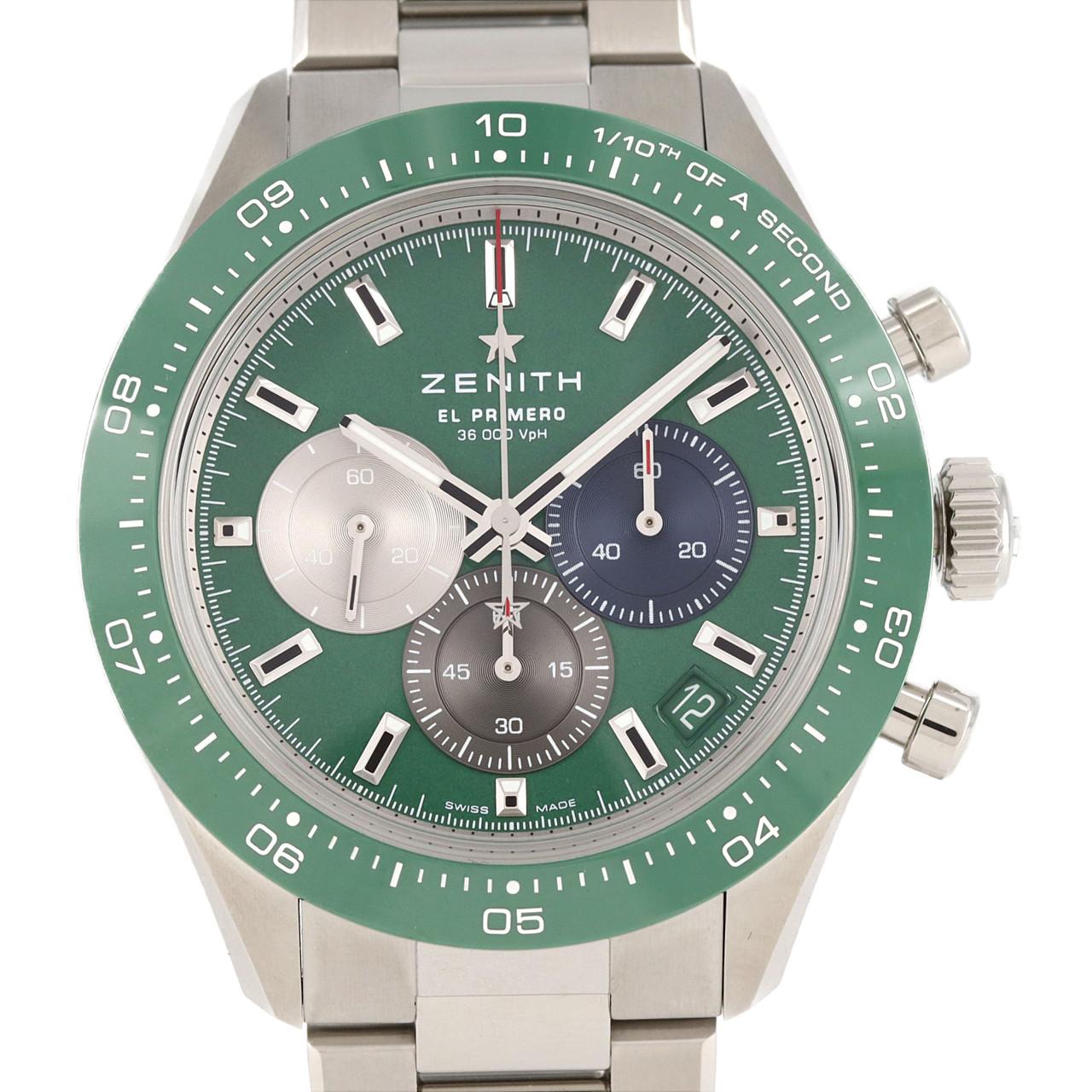 [BRAND NEW] Zenith Chronomaster Sport Green 03.3119.3600/56.M3100 SS Automatic