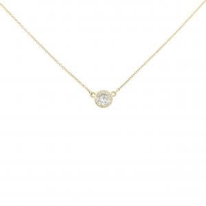 K18YG ソリティア ダイヤモンド ネックレス 0.380CT