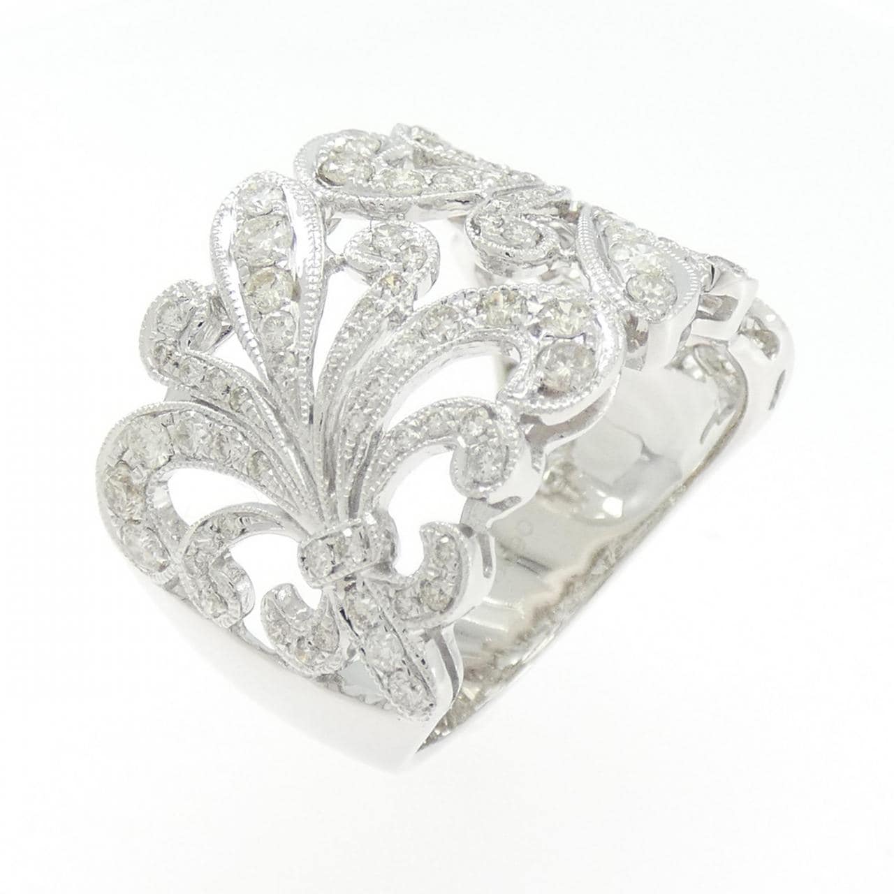 K18WG ダイヤモンド リング 0.90CT