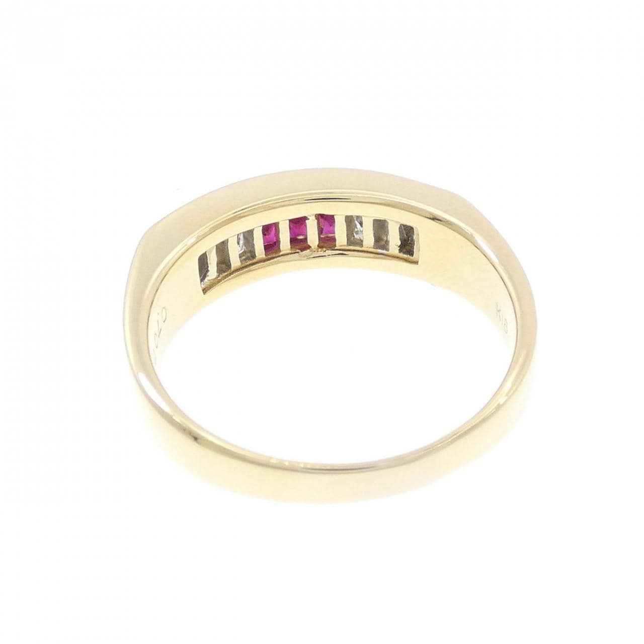 K18YG ルビー リング 0.70CT