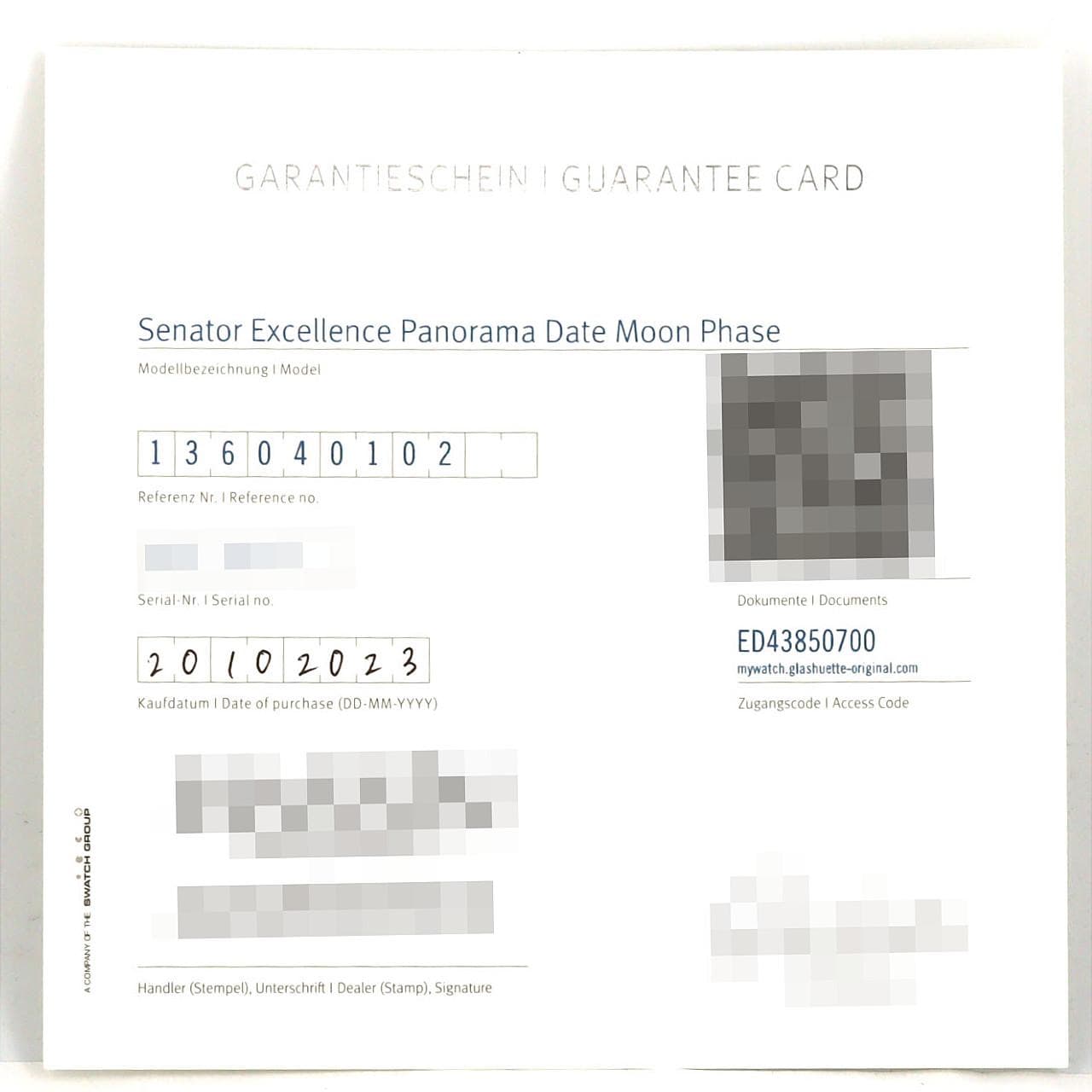 【ノーメンテナンス還元価格】グラスヒュッテ･オリジナル セネタエクセレンスパノラマデイトムーンフェイズ 1-36-04-01-02-61 SS 自動巻