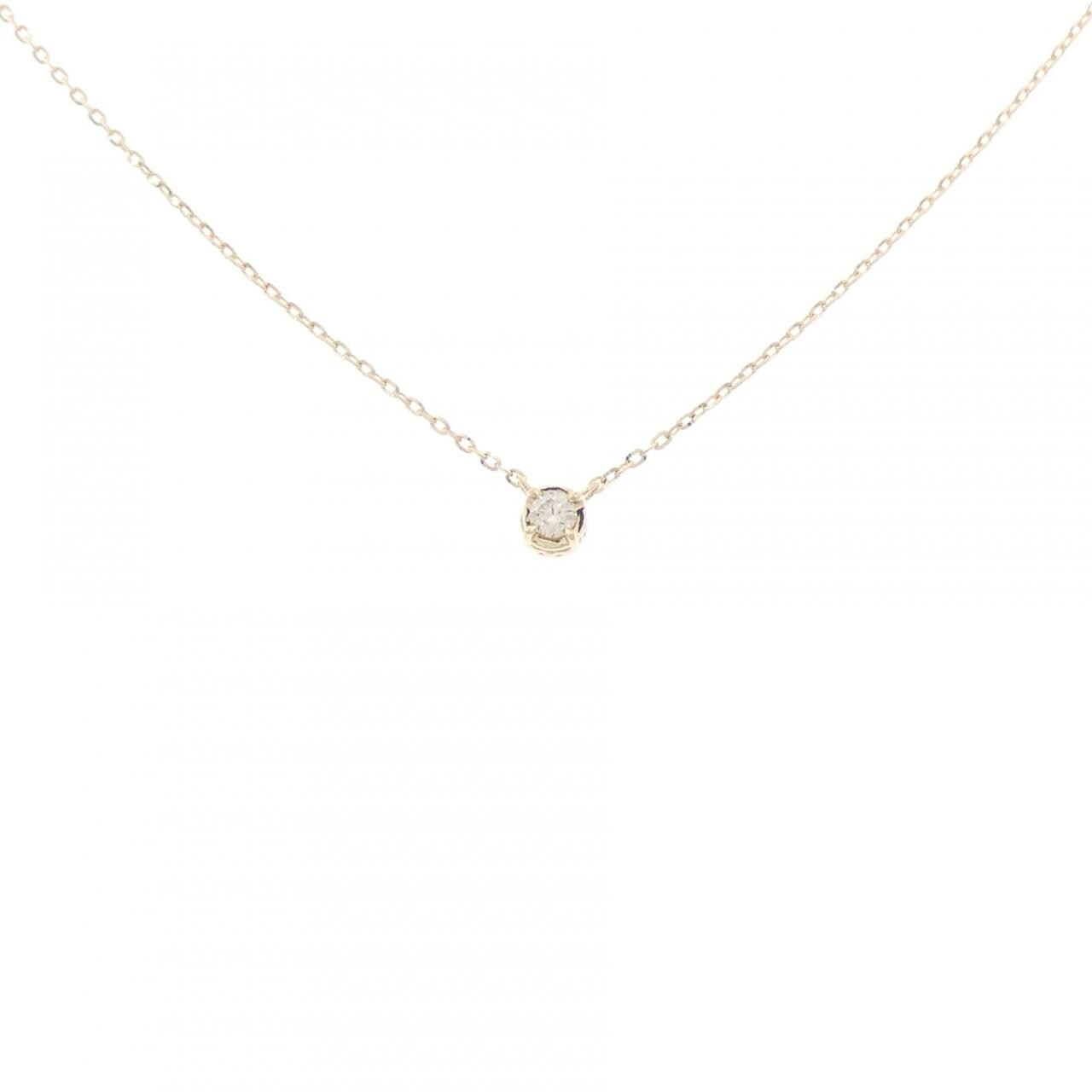 アガット ダイヤモンド ネックレス 0.03CT