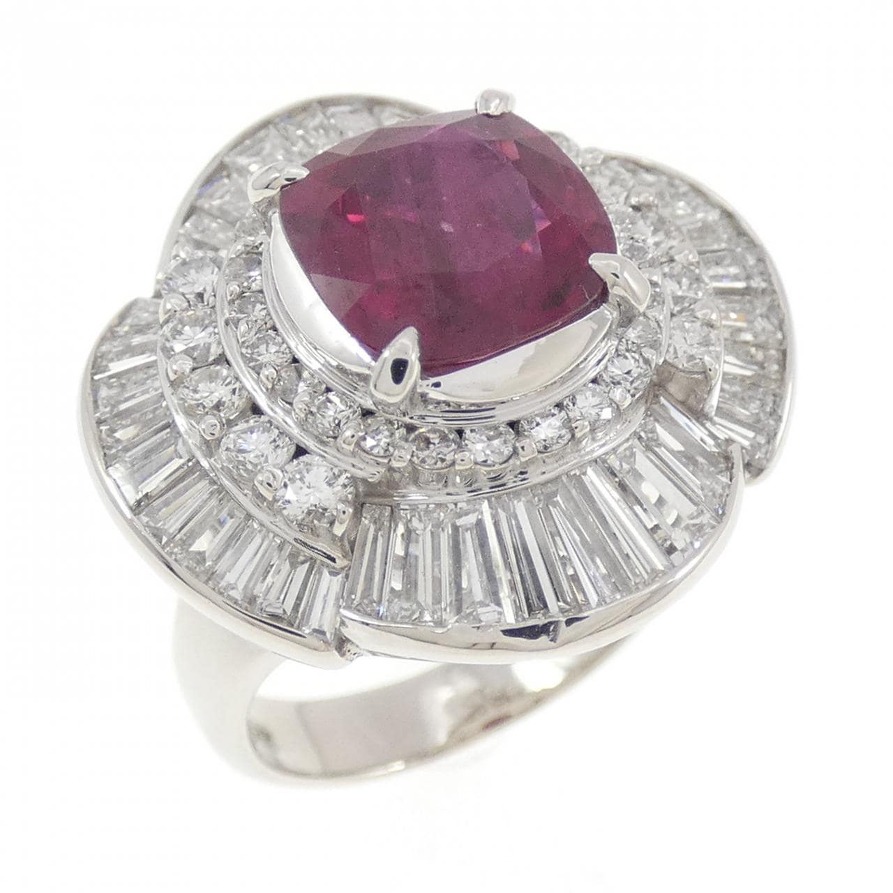 PT900 ルビー リング 2.48CT