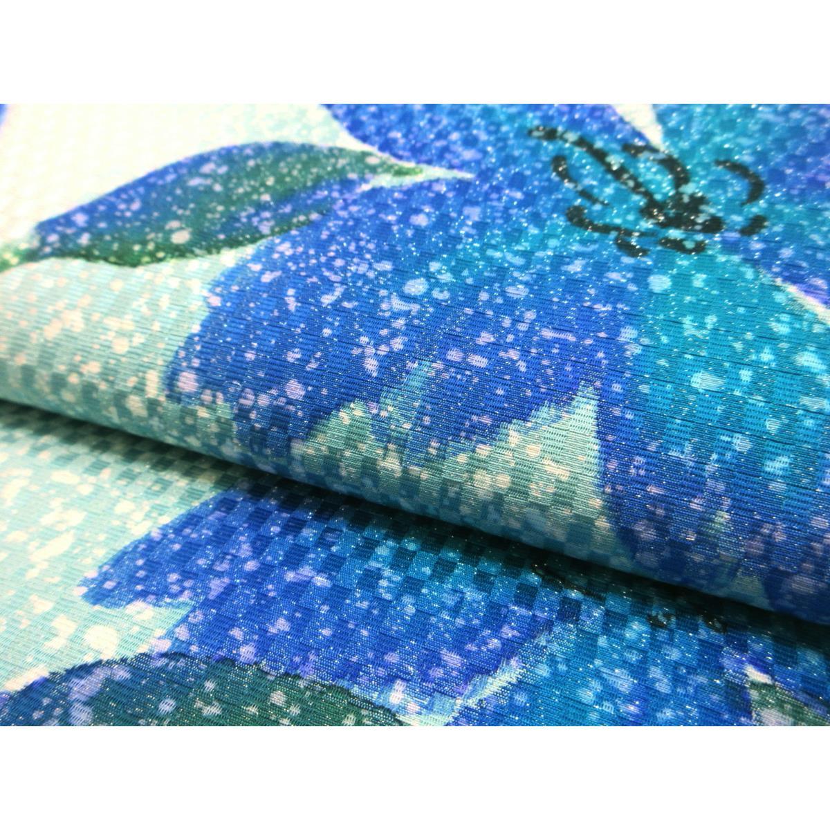 袋帯　染帯　リバーシブル　全通柄