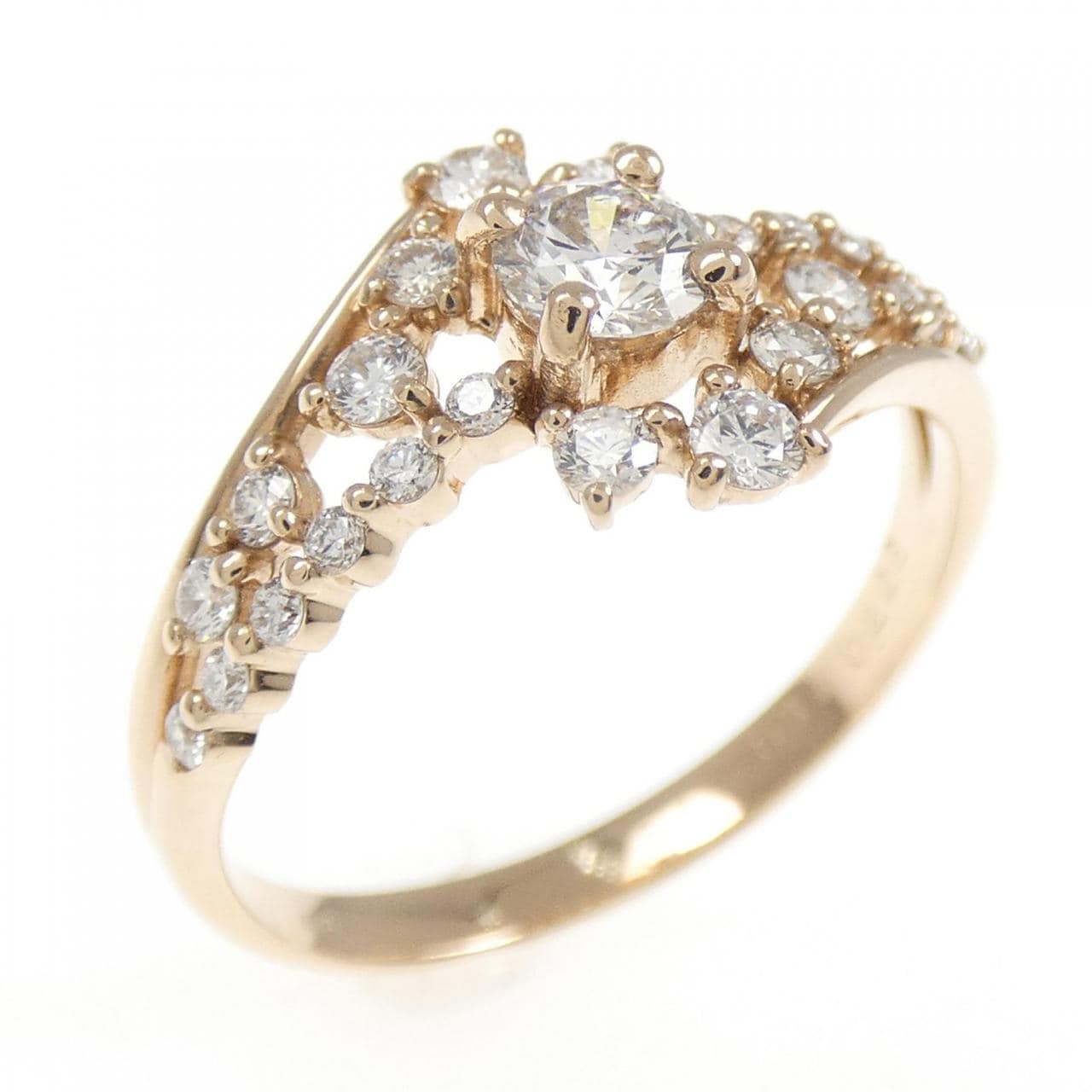 K18PG ダイヤモンド リング 0.222CT