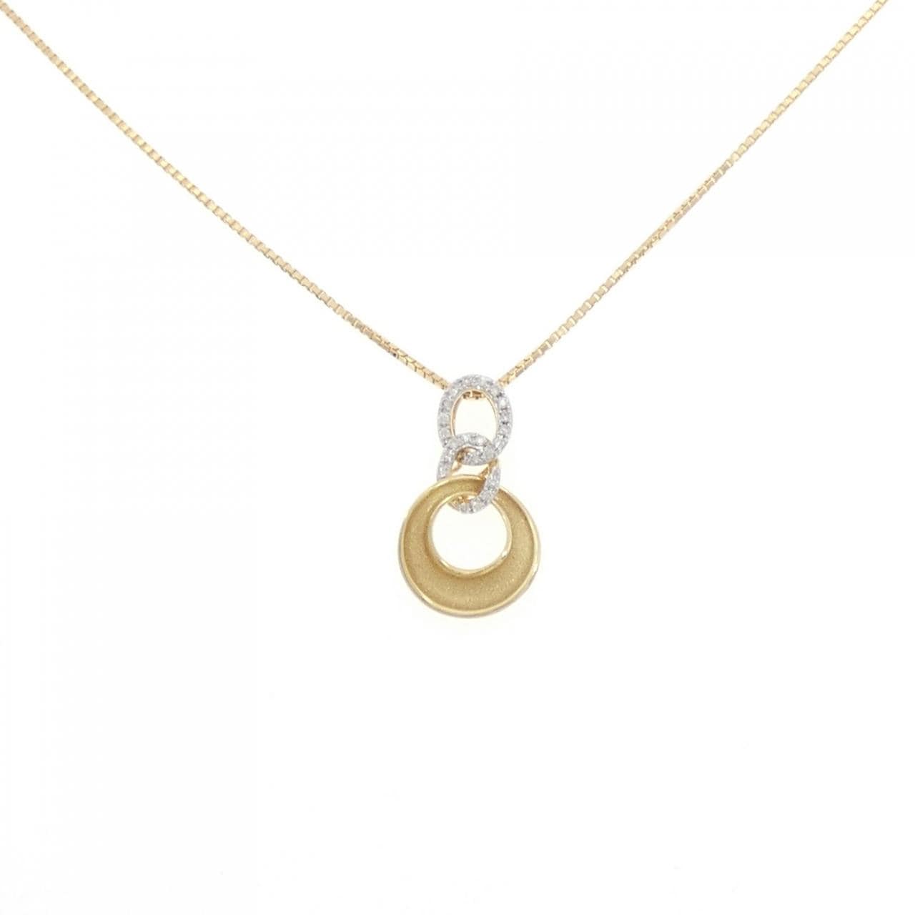 K18YG ダイヤモンド ネックレス 0.06CT