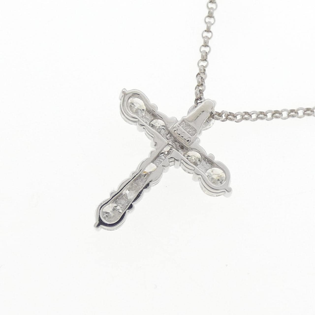 PT900/PT850 クロス ダイヤモンド ネックレス 1.00CT