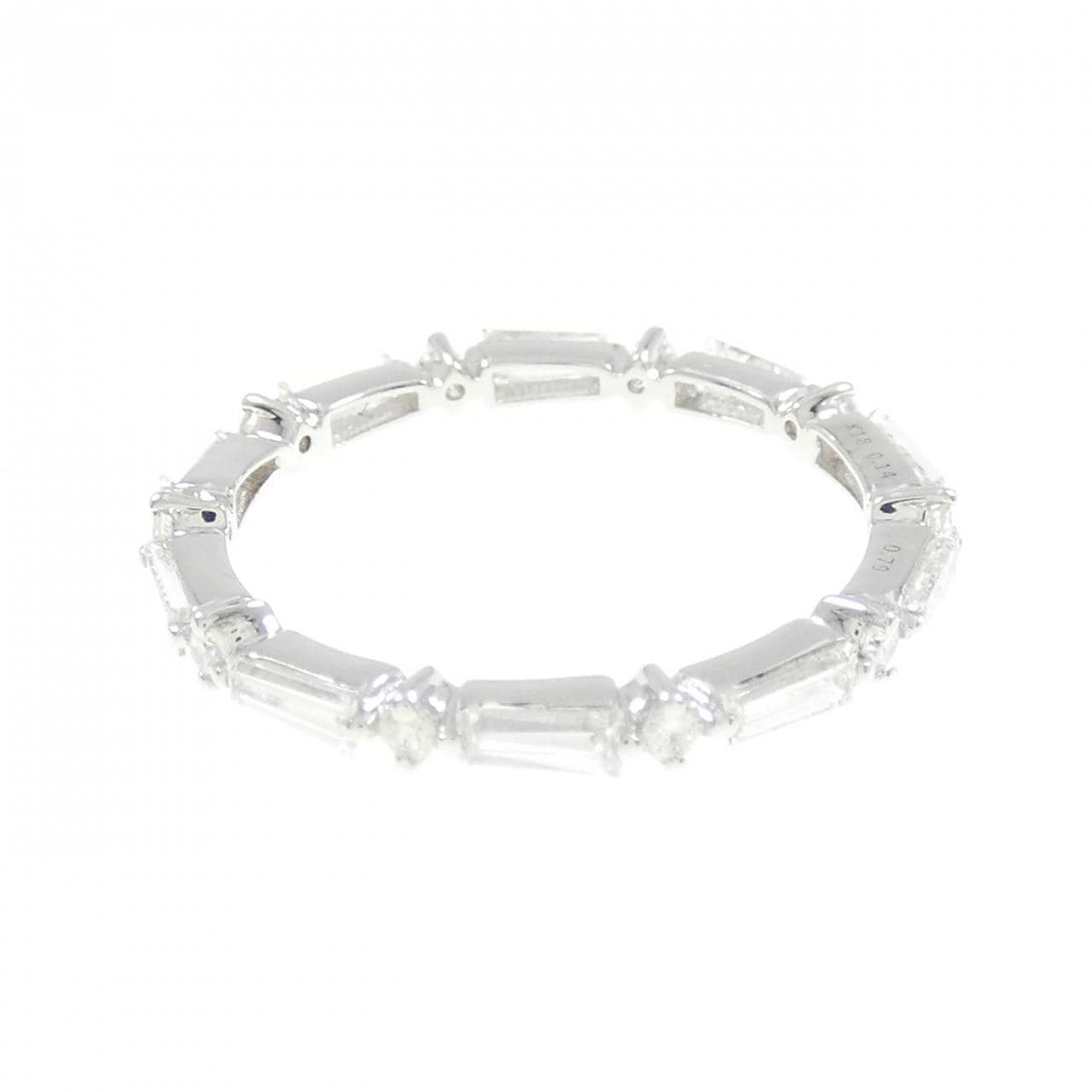 【新品】K18WG フルエタニティ ダイヤモンド リング 0.14CT