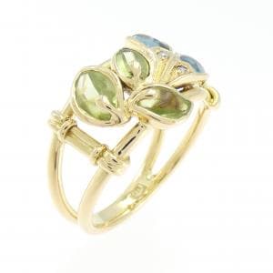 K18YG カラーストーン リング