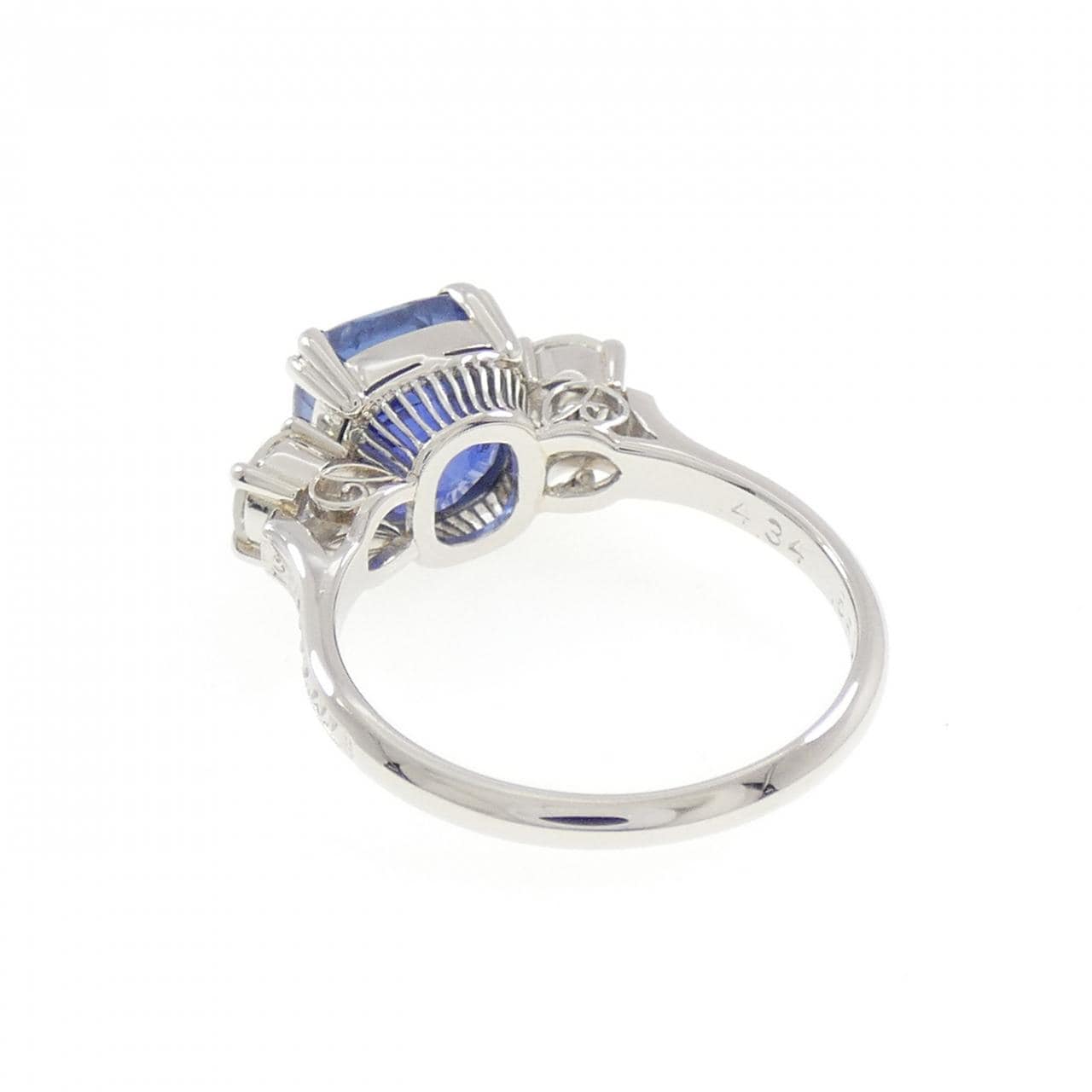 PM 非加熱 サファイヤ リング 4.34CT スリランカ産