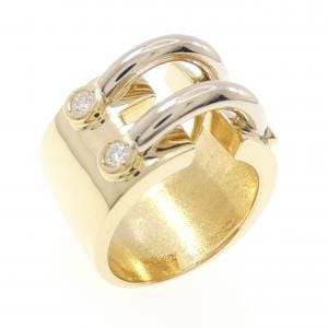 K18YG/K18WG ダイヤモンド リング 0.23CT
