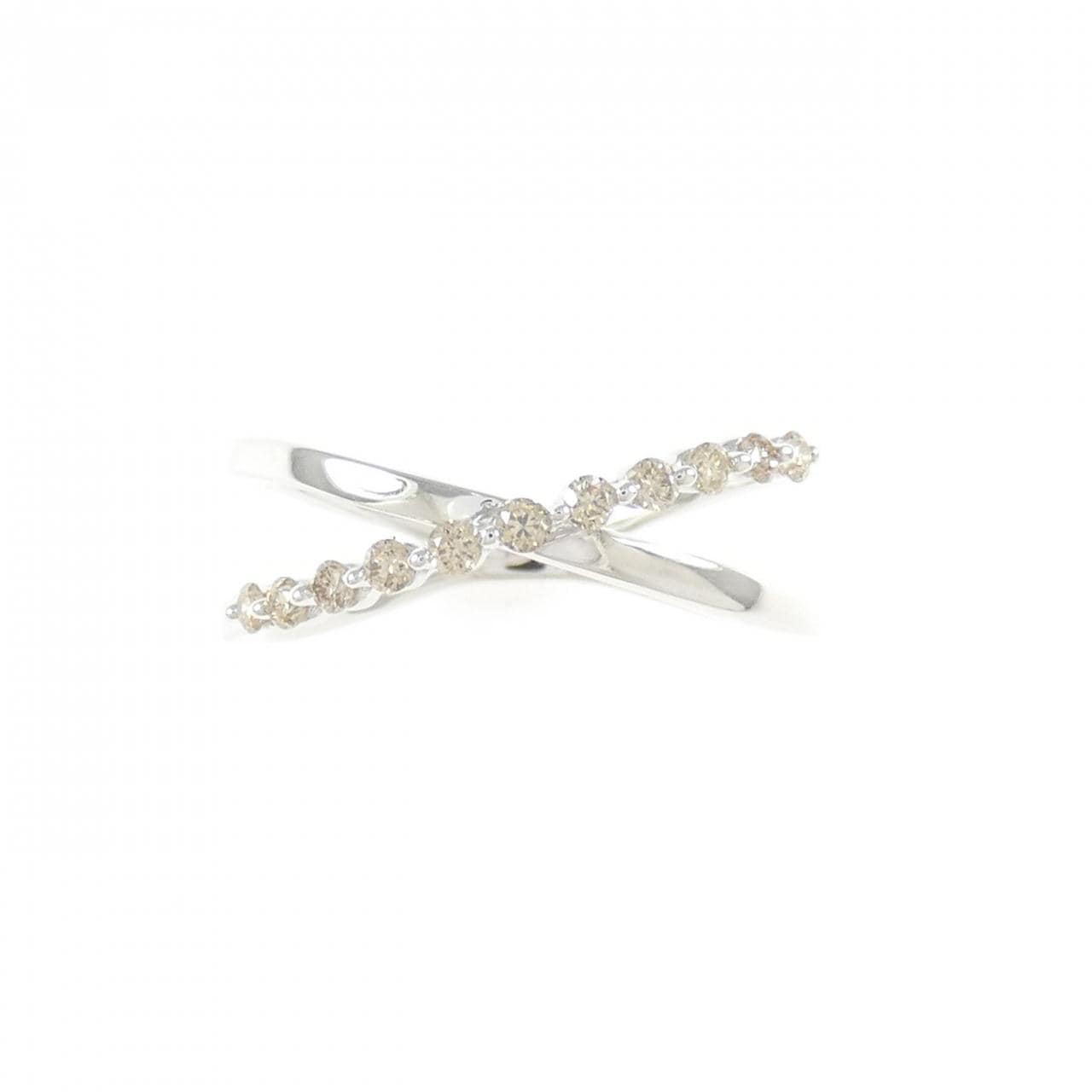 K18WG ダイヤモンド リング 0.15CT
