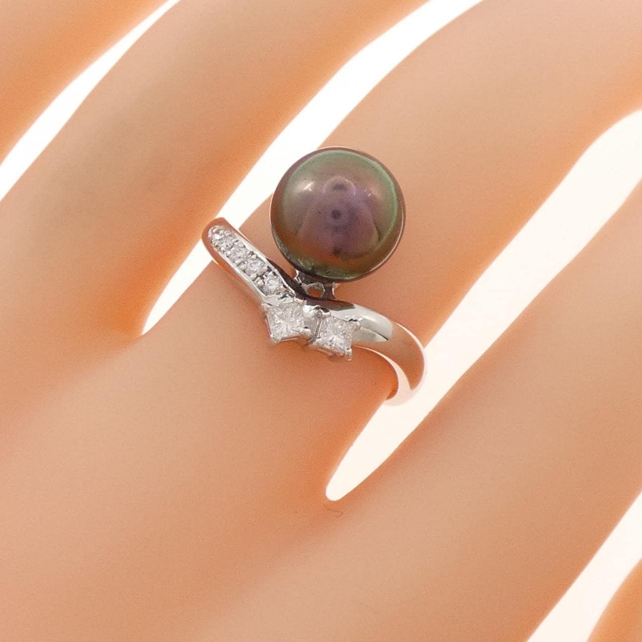 タサキ 黒蝶パール リング 9.4mm