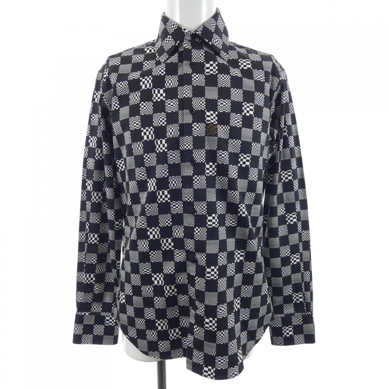 ルイヴィトン LOUIS VUITTON クラシックシャツディストーテッドダミエ HKS71WZYT シャツ