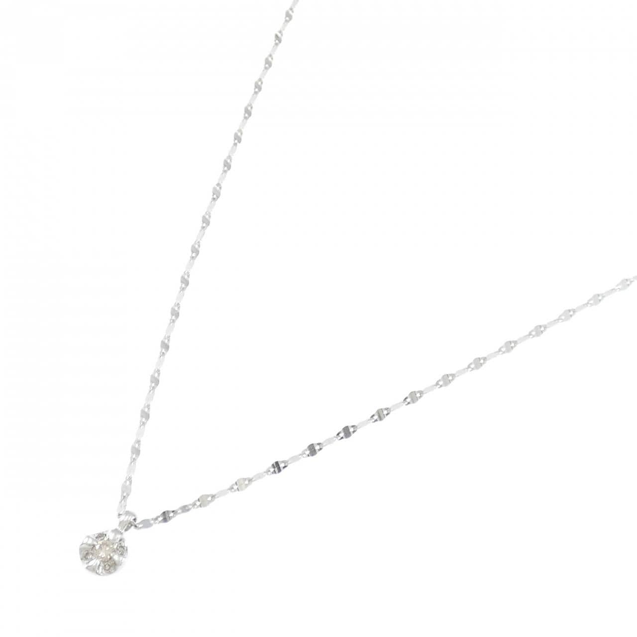 K10WG ダイヤモンド ネックレス 0.05CT