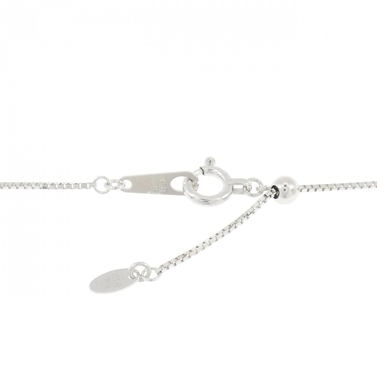 K18WG ダイヤモンド ネックレス 0.22CT