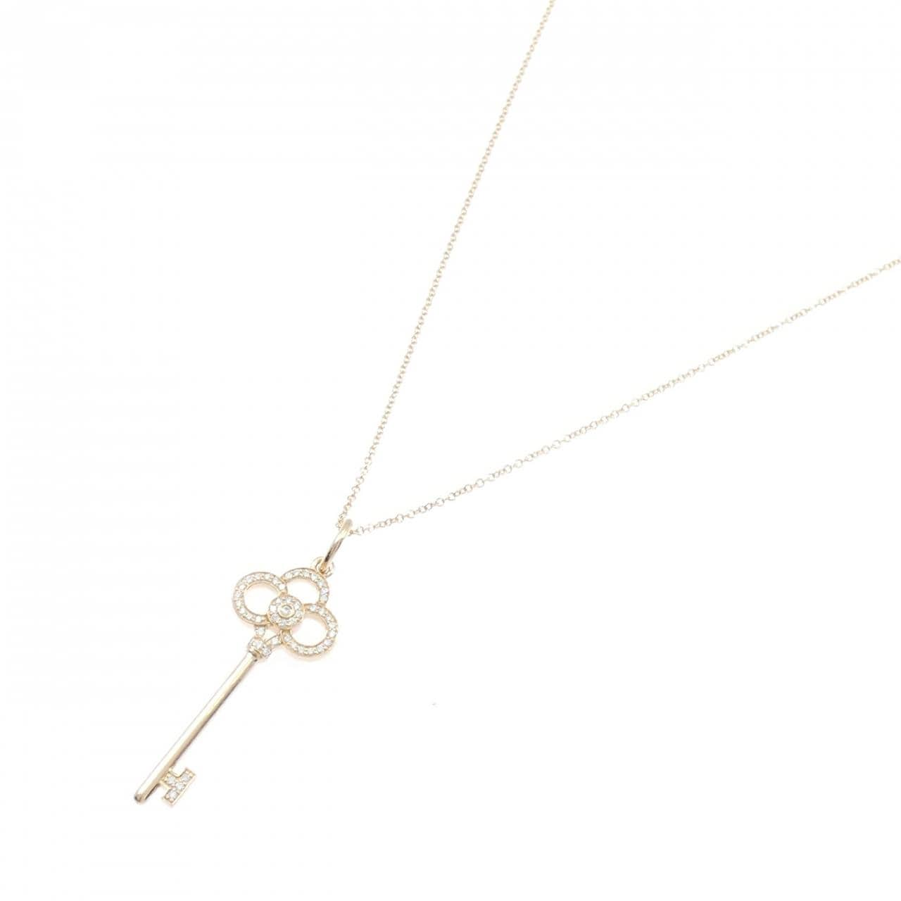 ティファニー クラウン キー ネックレス 0.11CT