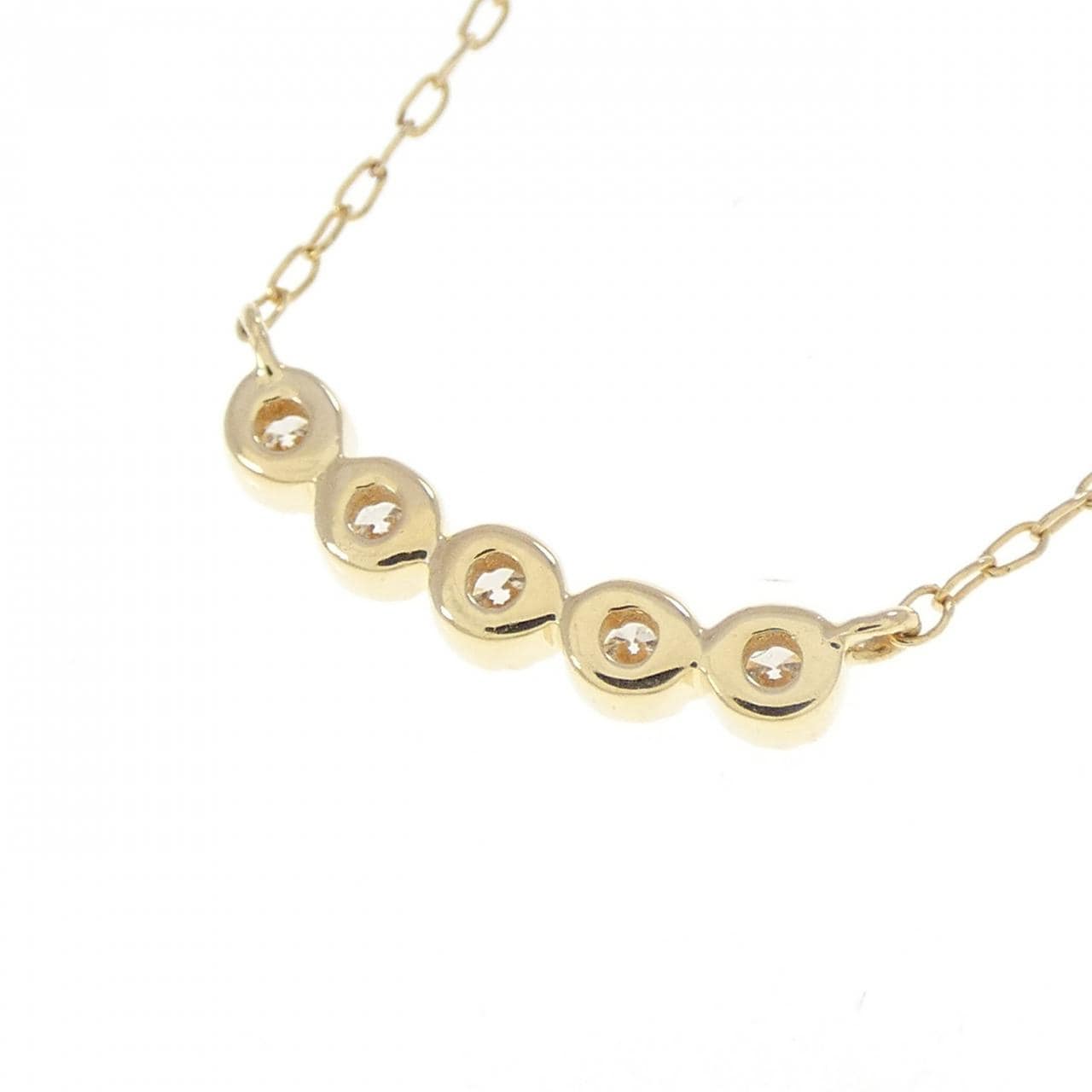 K18YG ダイヤモンド ネックレス 0.11CT
