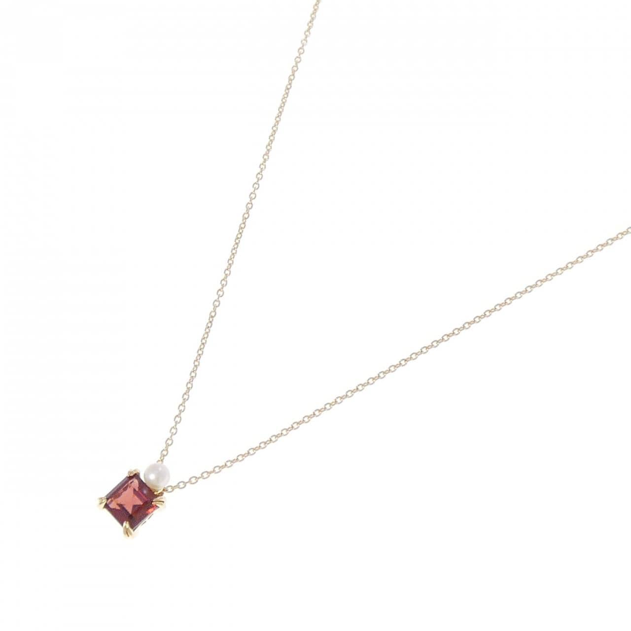 K18YG/K10YG ガーネット ネックレス