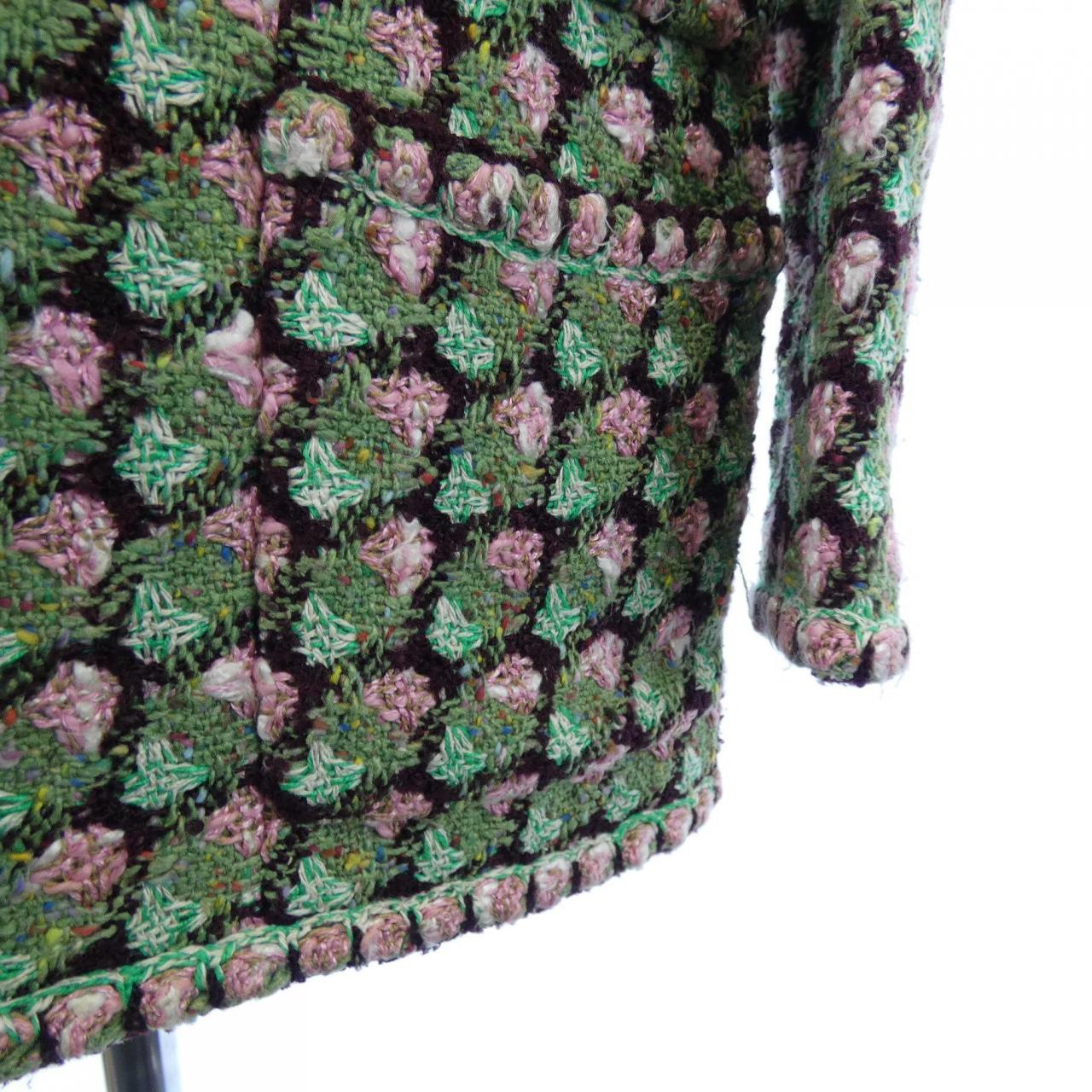 【ヴィンテージ】シャネル CHANEL P19117V11039 02P ノーカラージャケット