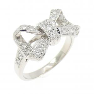 PT900 リボン ダイヤモンド リング 0.33CT