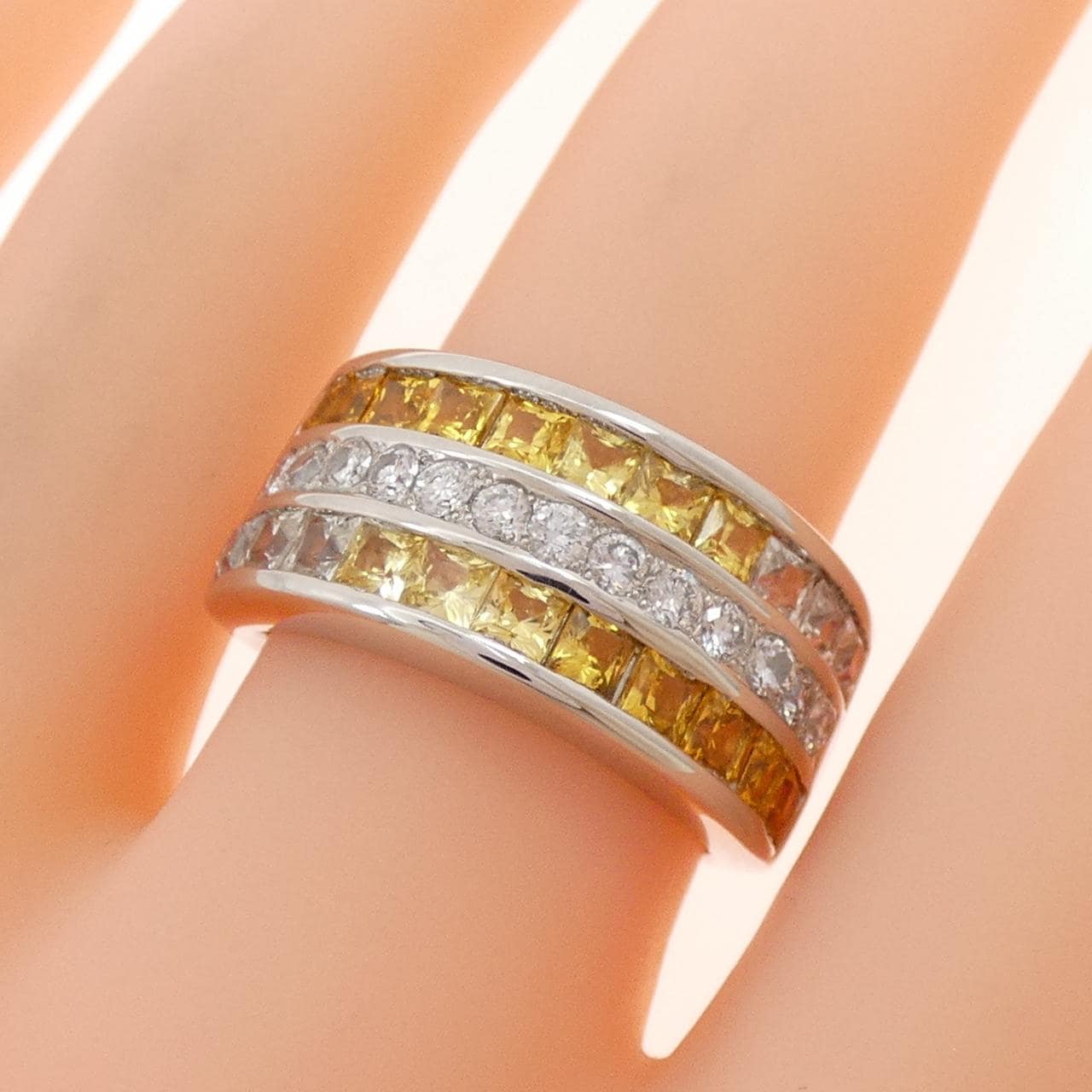 PT900 サファイヤ リング 2.30CT