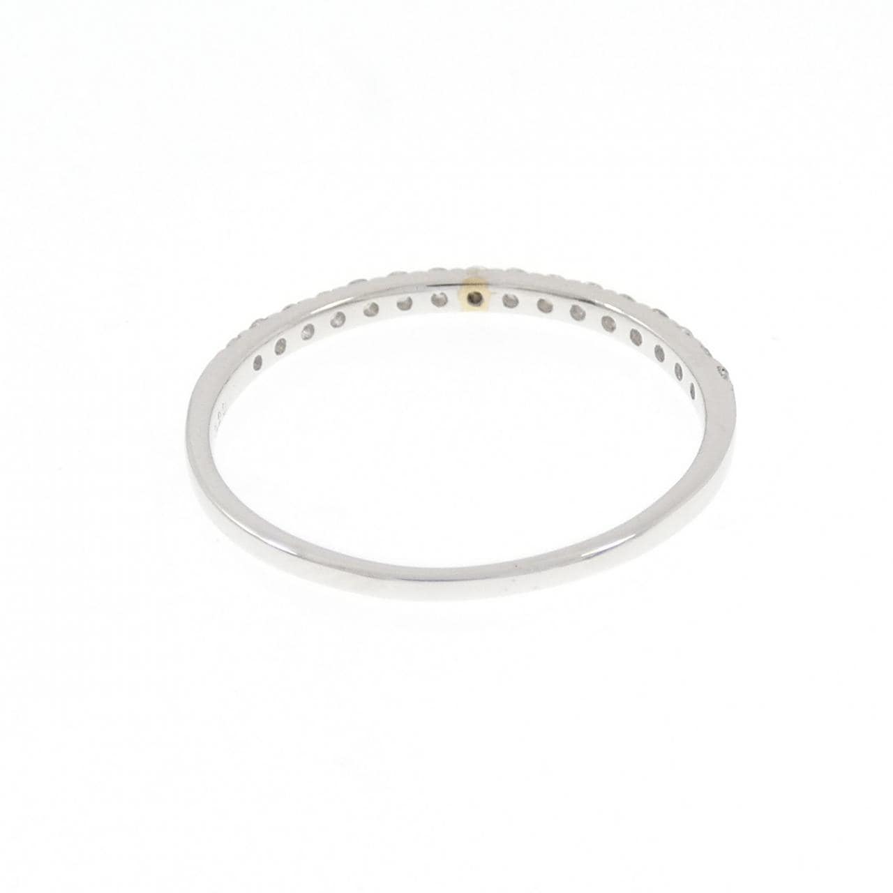 K18WG ハーフエタニティ ダイヤモンド リング 0.20CT