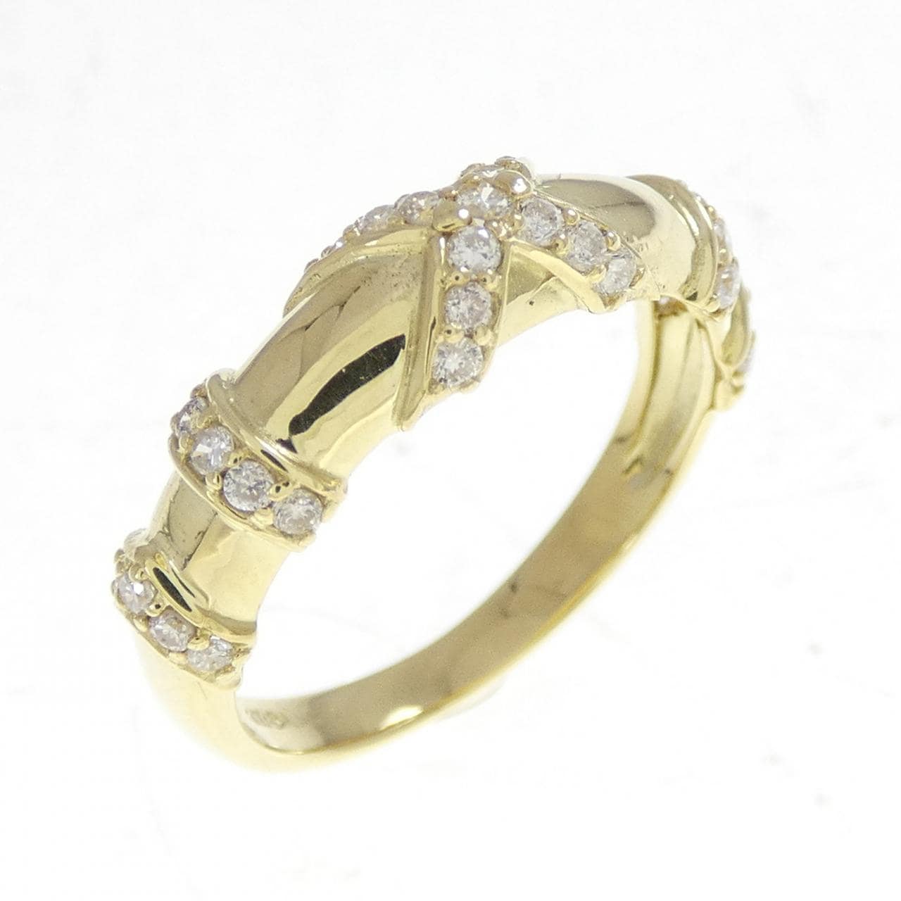 K18YG ダイヤモンド リング 0.25CT