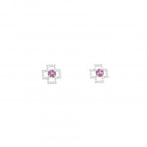 K18WG ガーネット ピアス