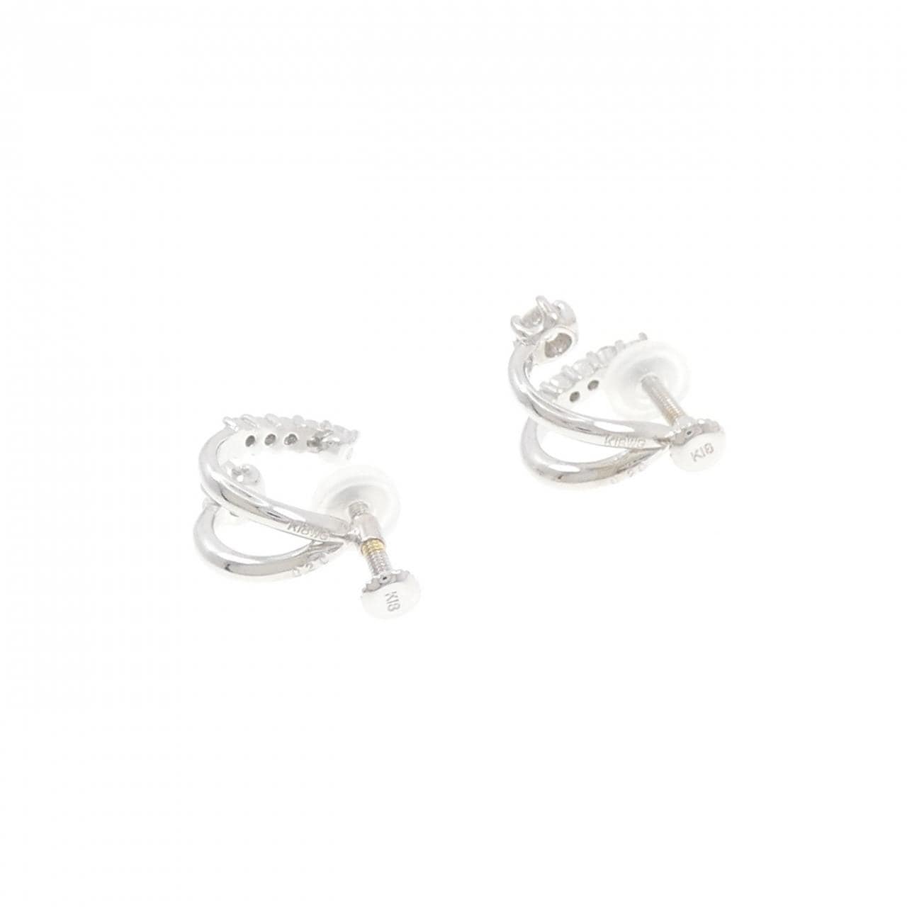 K18WG ダイヤモンド イヤリング 0.40CT