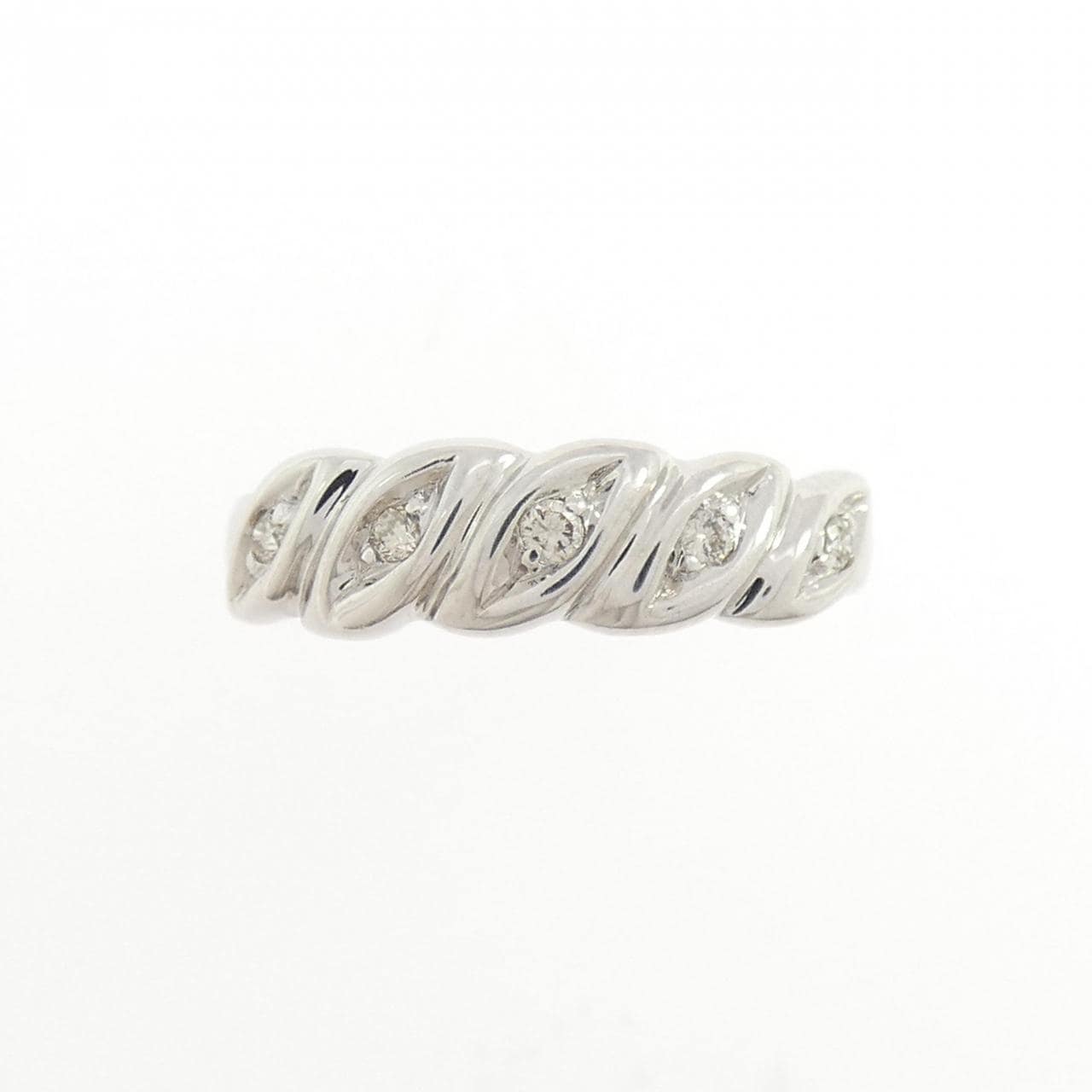 K18WG ダイヤモンド リング 0.05CT