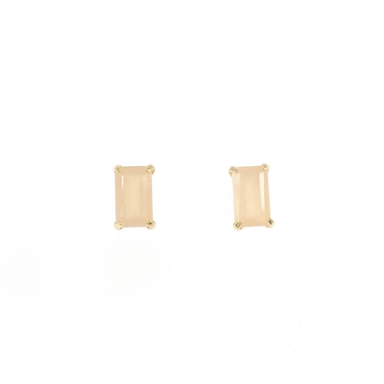 【新品】K18YG ムーンストーン ピアス