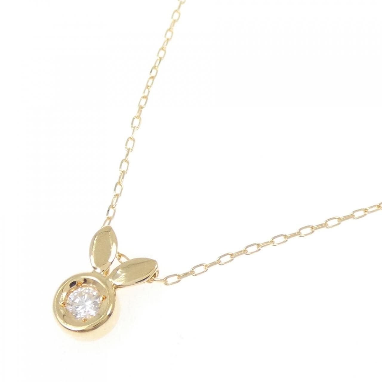 K18YG ダイヤモンド ネックレス 0.15CT