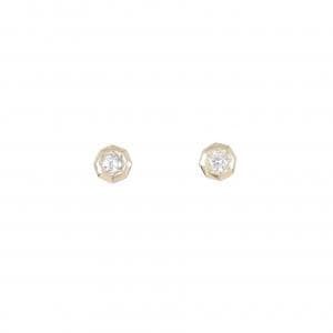 【リメイク】K10YG ダイヤモンド ピアス 0.14CT