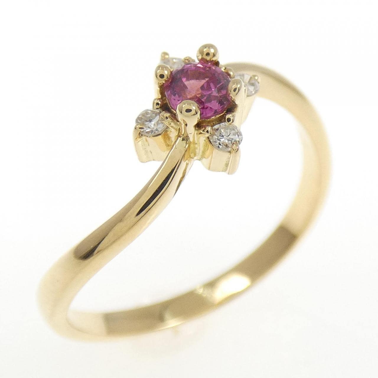 K18YG ルビー リング