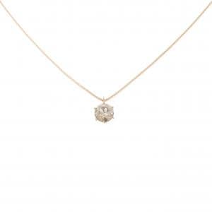 K18PG ソリティア ダイヤモンド ネックレス 0.40CT